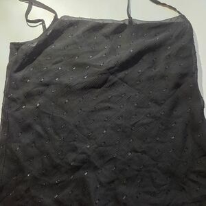 Express Elegant Black Satin Top